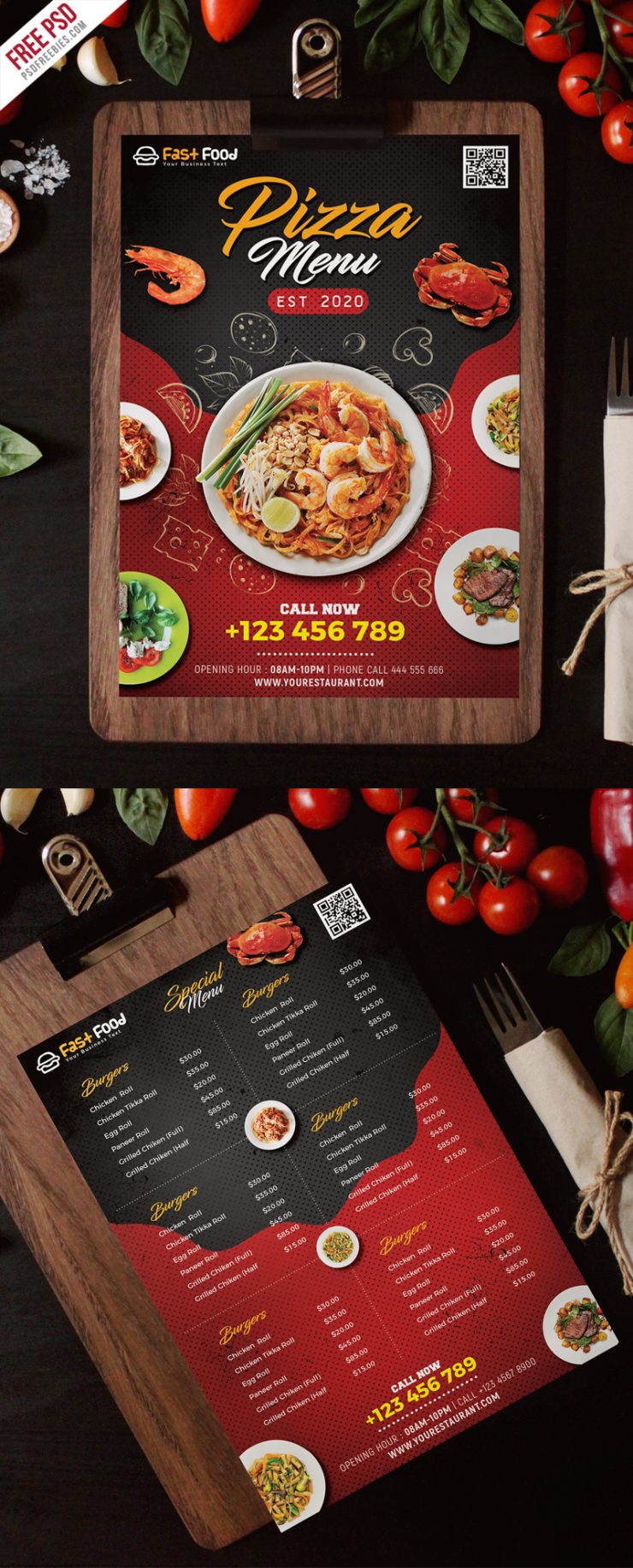 Restaurant Food Menu Free PSD – PSDFreebies.com