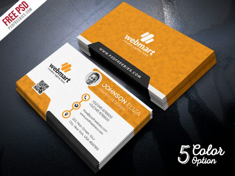 Creative Business Card Set PSD Freebie | PSDFreebies.com