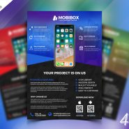 Mobile App Promotion Flyer PSD Bundle