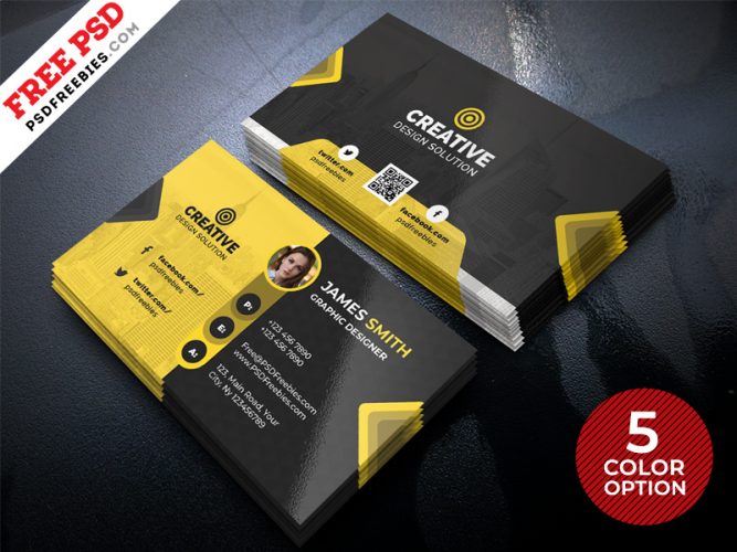 Free Business Card Design Templates | PSDFreebies.com