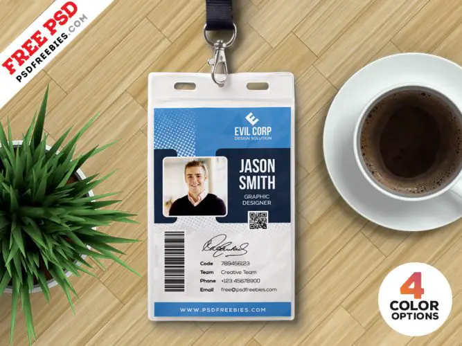 Identity Card Design PSD Templates Bundle | PSDFreebies.com