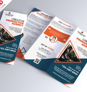 Multipurpose Tri-fold Brochure Design PSD