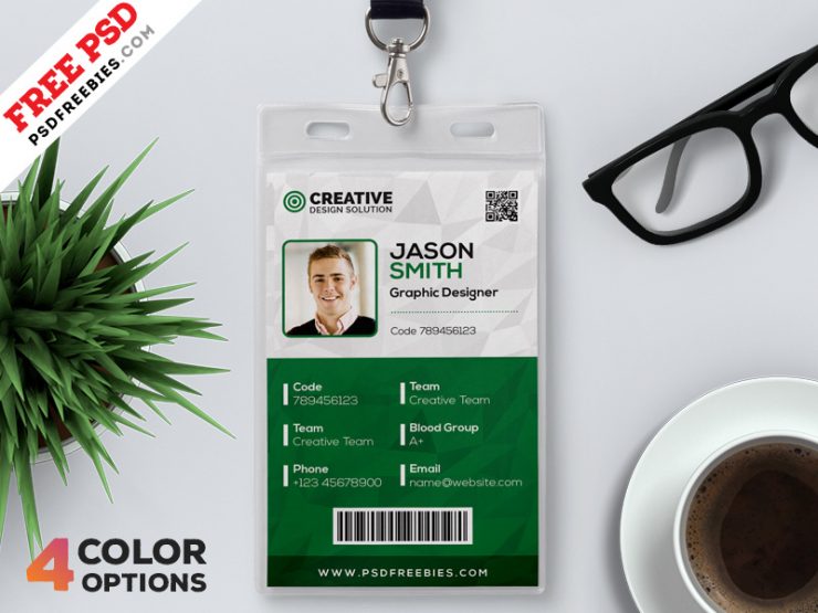 Free Office Identity Cards Design PSD Bundle