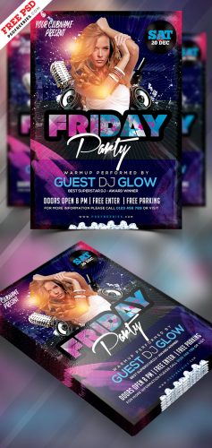 Night Club Party Flyer Design PSD Freebie | PSDFreebies.com