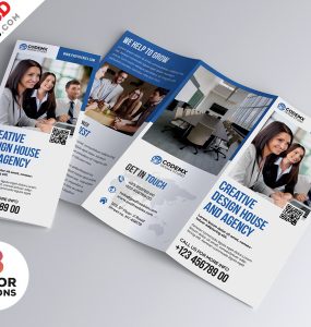 Professional A4 Tri-fold Brochure PSD Bundle