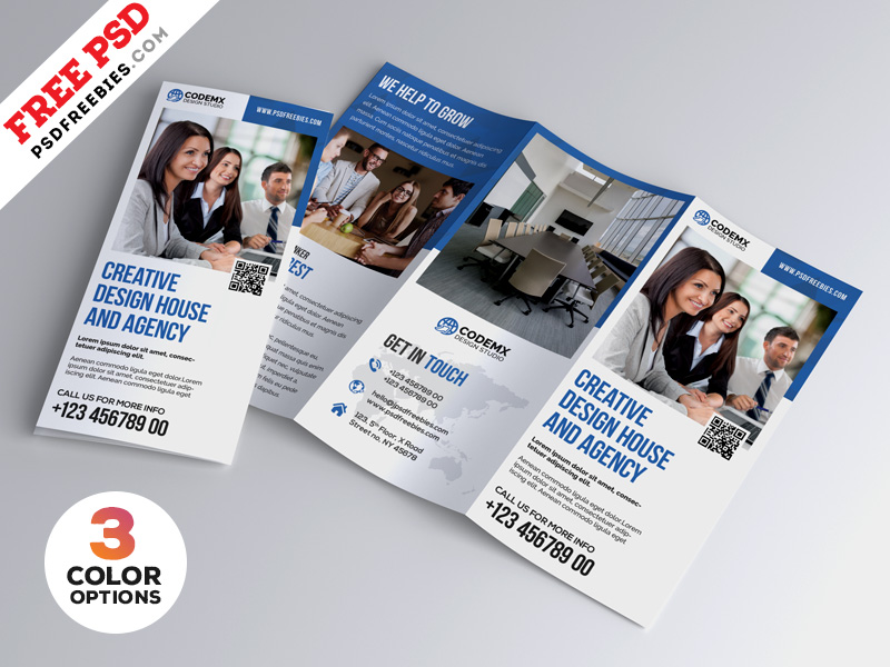 Download Professional A4 Tri Fold Brochure Psd Bundle Psdfreebies Com PSD Mockup Templates