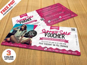 Summer Sale Discount Voucher Free PSD Bundle