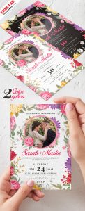 Wedding Invitation Card Design PSD