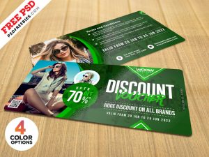 Apparel Discount Coupon PSD Set