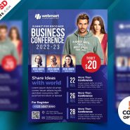 Business Conference Flyer PSD Templates