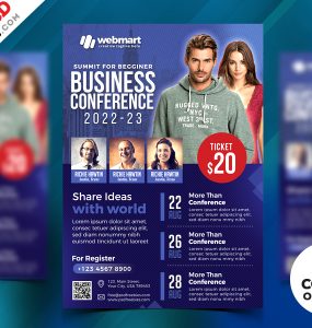 Business Conference Flyer PSD Templates