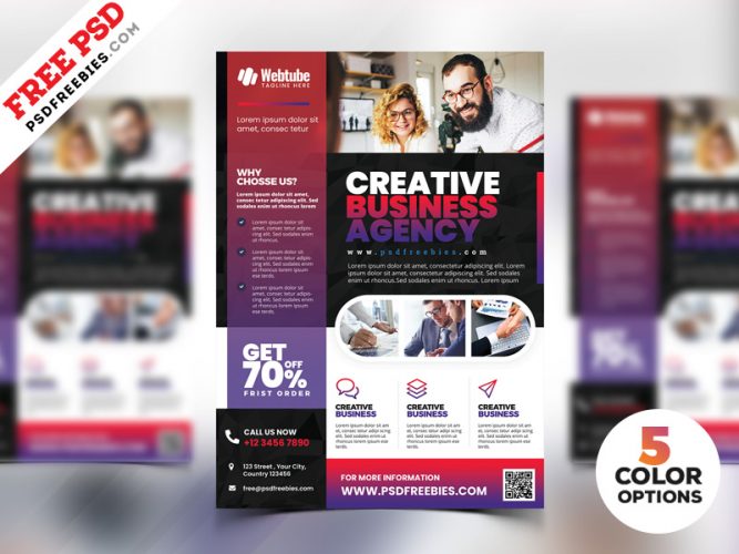 Multipurpose Business Flyer Free PSD Templates | PSDFreebies.com