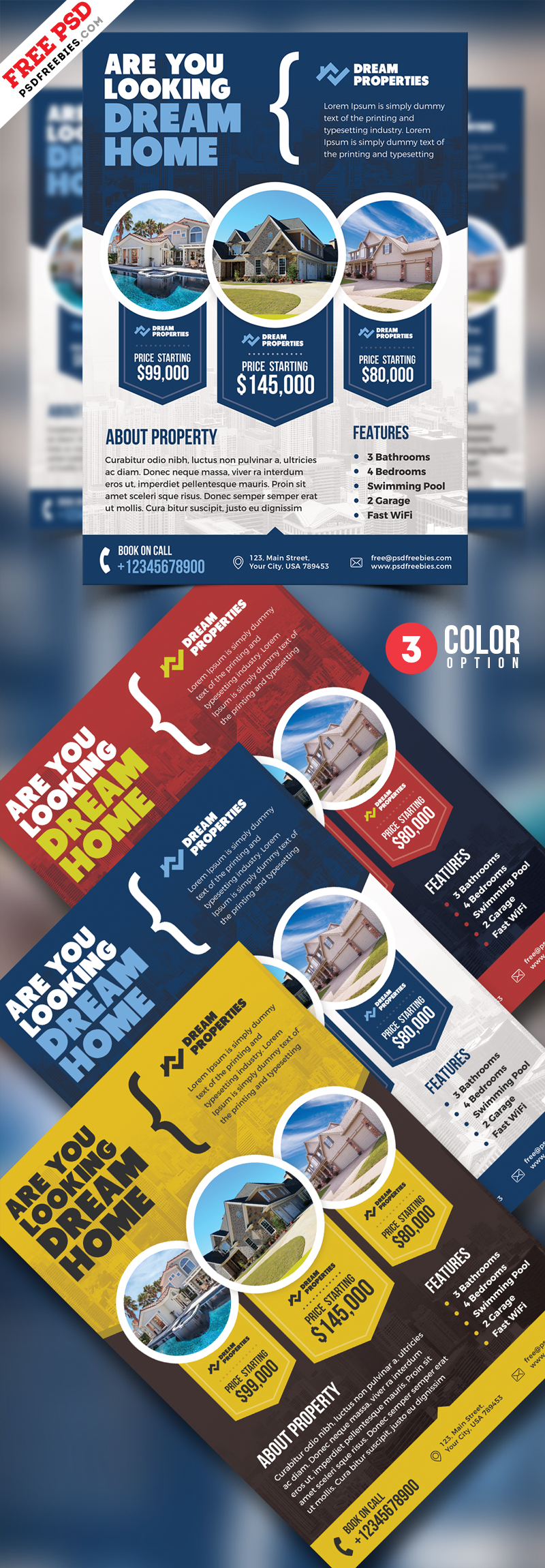 Real Estate Flyer Templates PSD