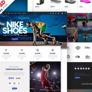 Sports Store E-commerce PSD Template
