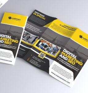 Corporate Tri-fold Brochure Design PSD
