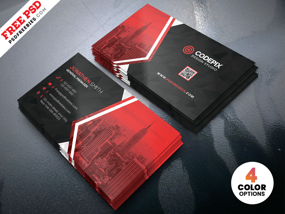 Verwonderend Creative Business Cards Design Free PSD | PSDFreebies.com OO-72