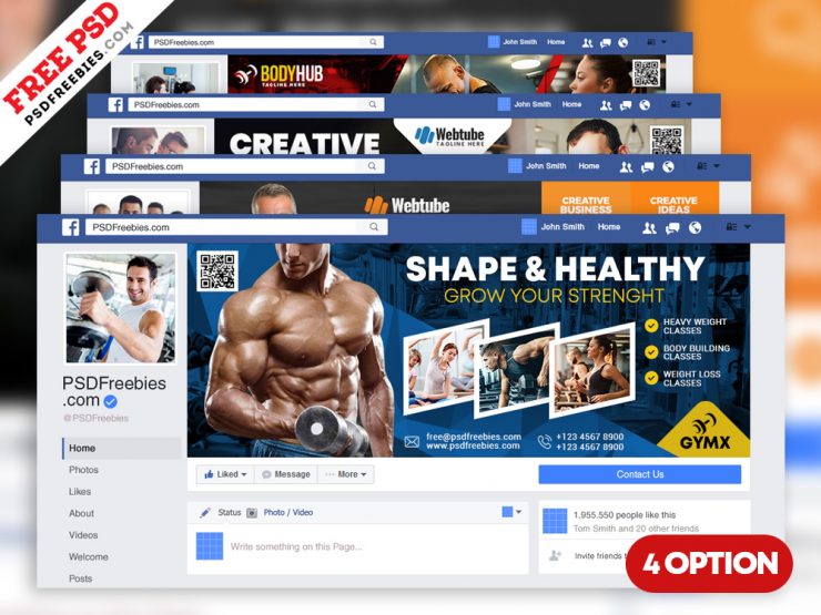 Multipurpose Facebook Cover Templates PSD