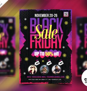 Black Friday Sale Flyer Design PSD