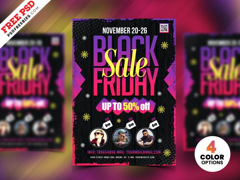 Black Friday Sale Flyer Design PSD | PSDFreebies.com