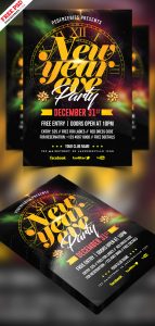New Year Eve Party Flyer PSD Template