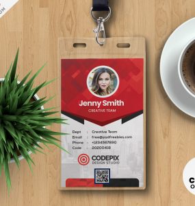 Abstract Office Identity Card designs PSD