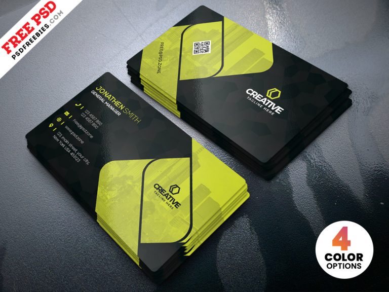 Creative Business Cards Design PSD Template | PSDFreebies.com