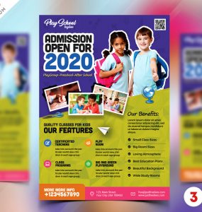 School Admission Open Flyer PSD