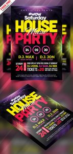 House Party Flyer Design Free PSD