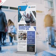 PSD Business Promotion Roll Up Banner