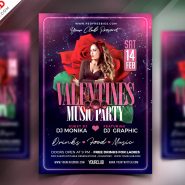 PSD Valentine Day Music Party Flyer