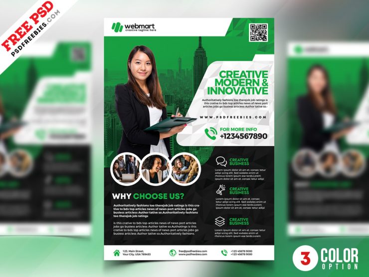 PSD Business Promotion Flyer Template
