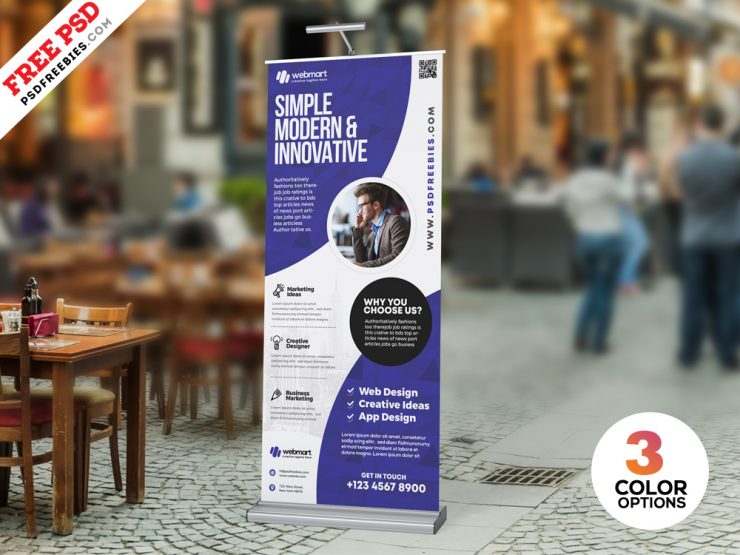 PSD Professional Roll Up Banner Design