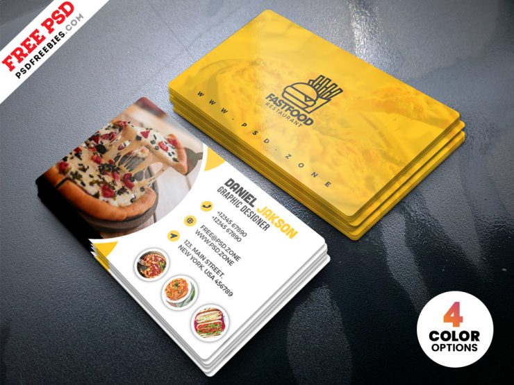 PSD Restaurant Business Card Design Templates
