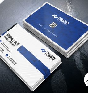 Clean Simple Business Card Design PSD