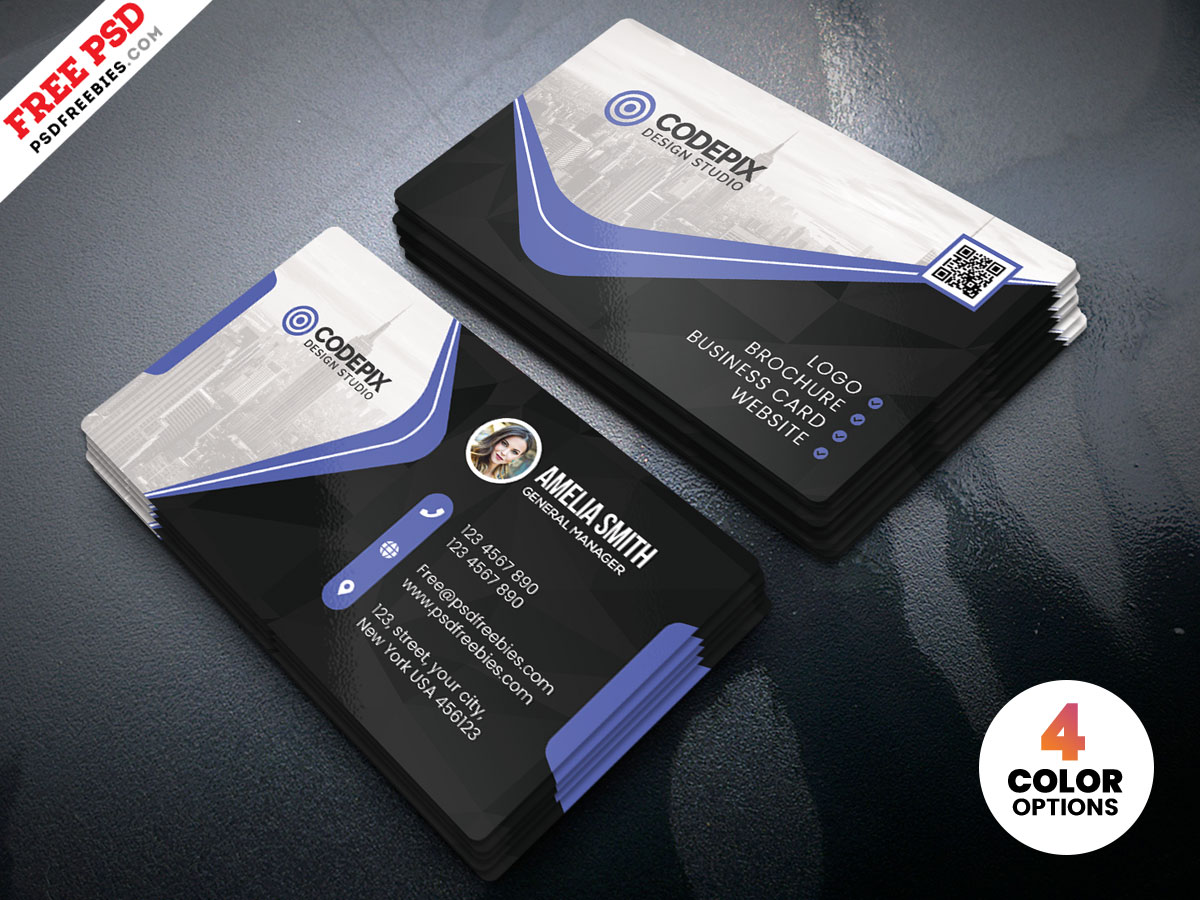 Business Card PSD Template PSD – PSDFreebies.com Intended For Name Card Template Psd Free Download
