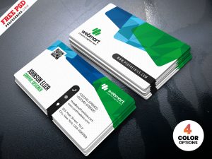 Colorful Business Card Design Templates PSD