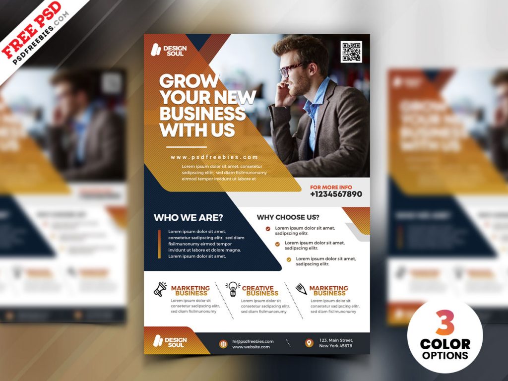 Creative Business Flyer Design PSD | PSDFreebies.com