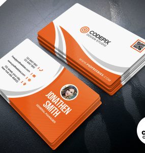 Simple Business Card Design Free PSD