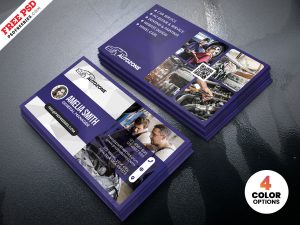 Car Repair Shop Business Card PSD