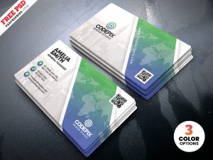 Print Ready Business Card Design PSD Template