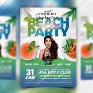 Summer Beach Party PSD Flyer