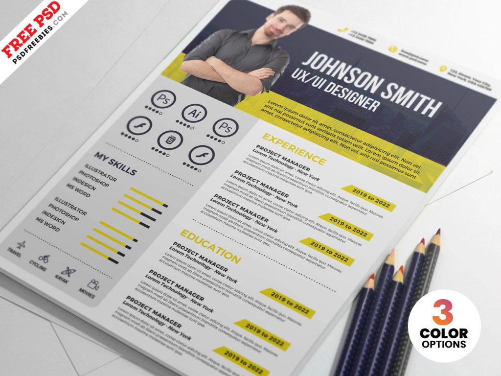 Designer Resume Template PSD | PSDFreebies.com