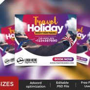 Travel Agency Ad Banner PSD