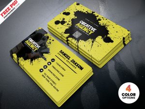 Agency Business Card Design PSD