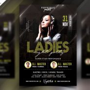 Girls Ladies Night Party Flyer PSD