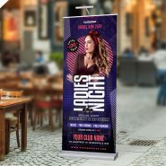 Ladies Night Party Roll-Up Banner PSD