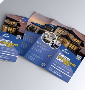 Marketing Business Tri-Fold Brochure PSD