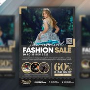 Fashion Sale Promotional Flyer PSD