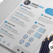 Printable Clean Resume PSD Template
