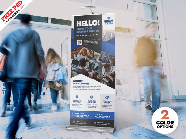 Corporate Roll-Up Banner PSD
